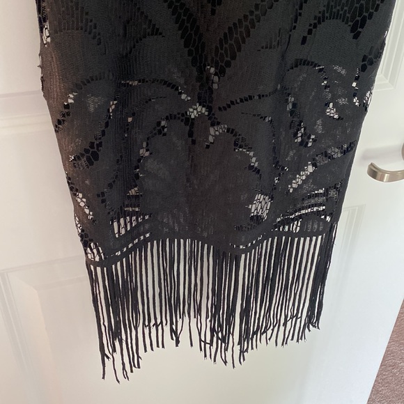 JAUS black fringe and lace dress - Picture 4 of 4